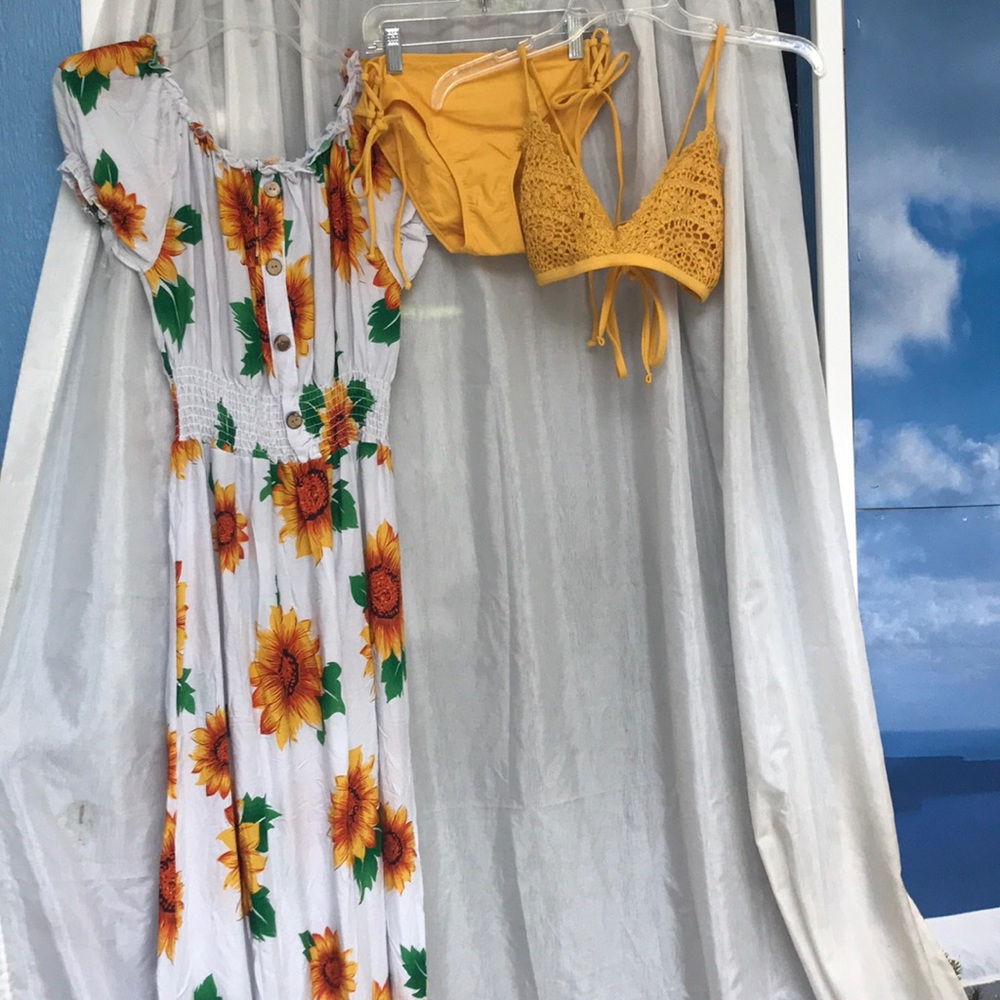Marigold crochet bikini
